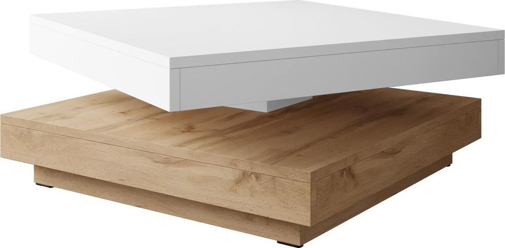MIRJAN24 Couchtisch Nenani, Sofatisch, Weiß Beistelltisch, Produktbild 