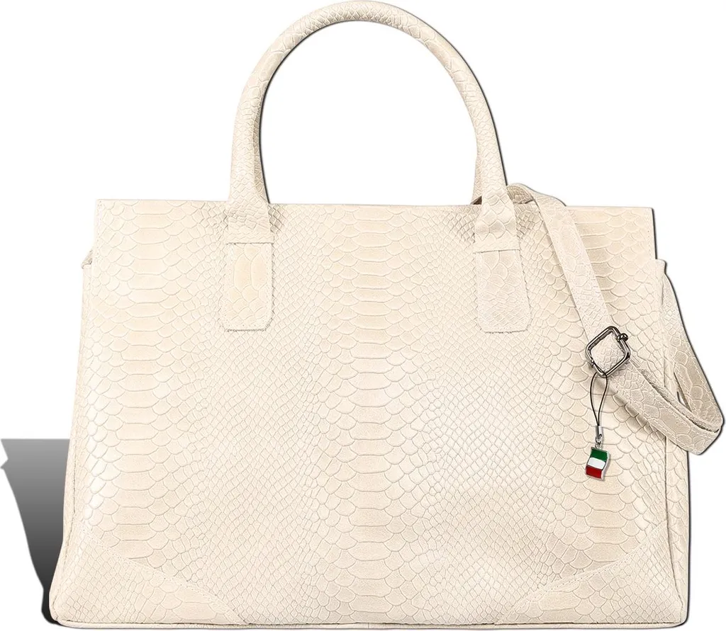 Sac cabas cuir beige pour le travail et sorties chic Florence Femme