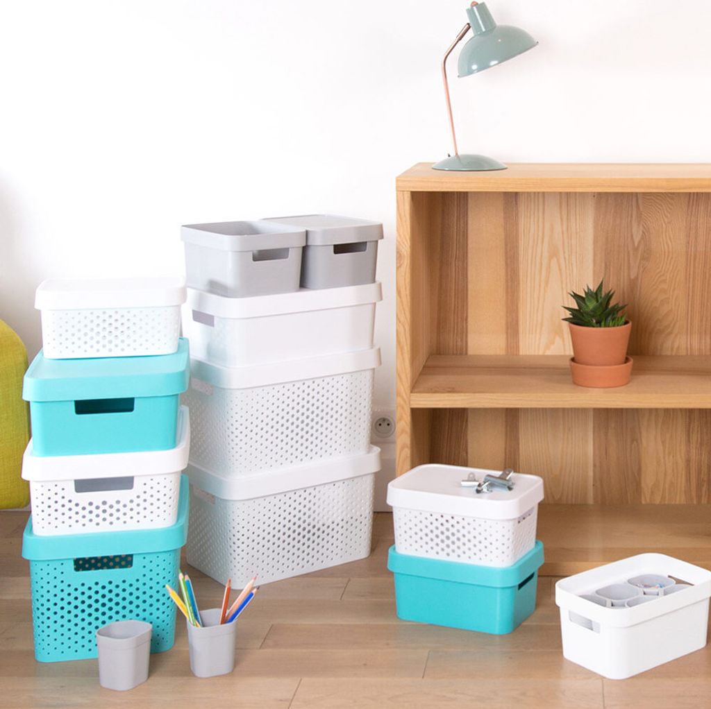 Curver Box INFINITY 45L s vekom, biely, 54,5 x 37 x 25 cm, Obrázok produktu 4