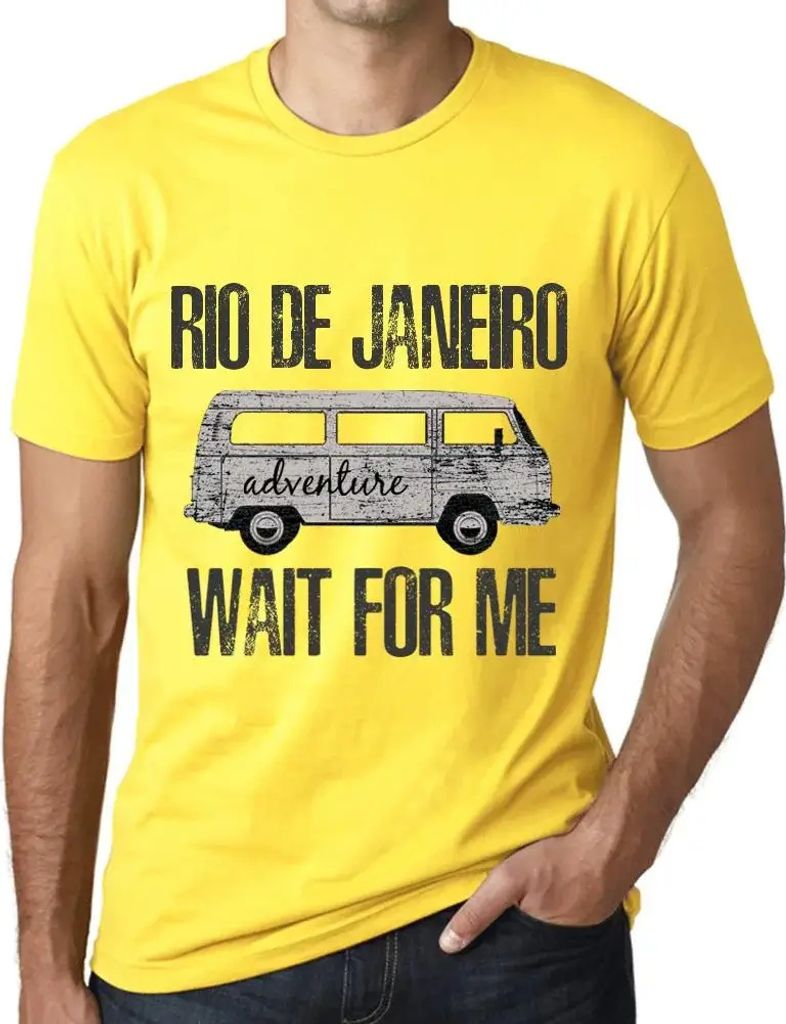 Herren Grafik T-Shirt Abenteuer warten auf mich in Rio de Janeiro – Adventure Wait For Me In Rio De Janeiro – Öko-Verantwortlich Vintage Jahrgang