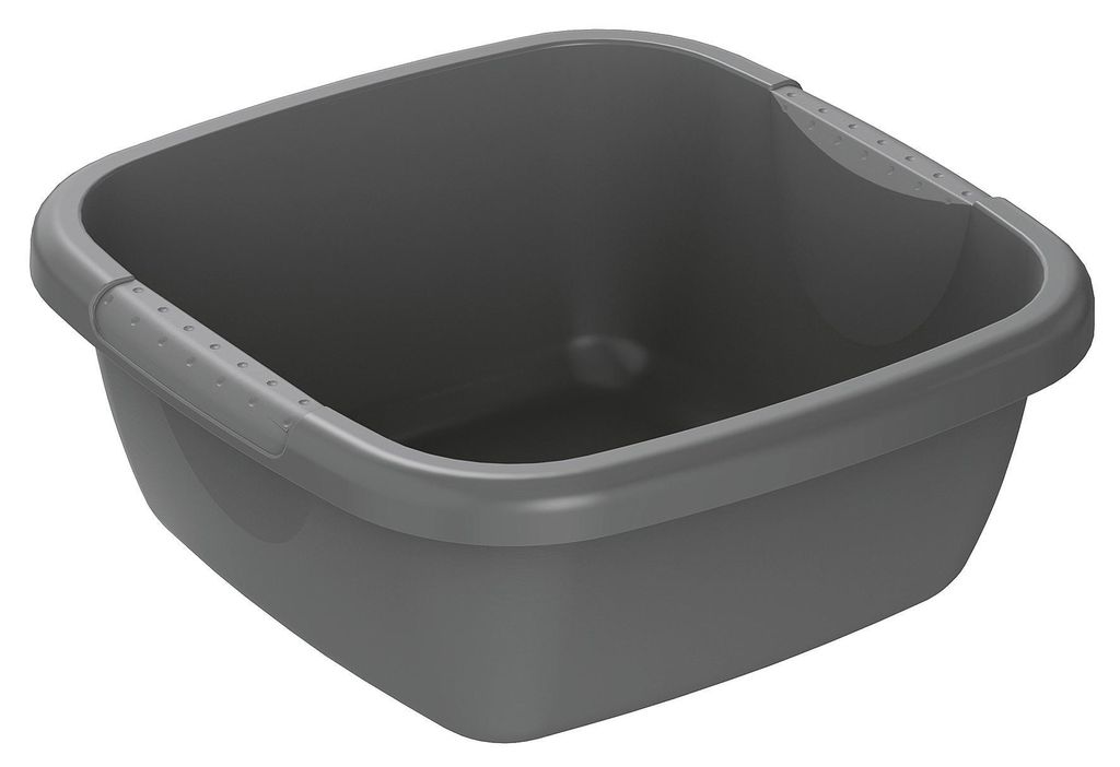 ROTHO Daily bowl 8l 34x34x13cm quadrato antracite Immagine del prodotto 