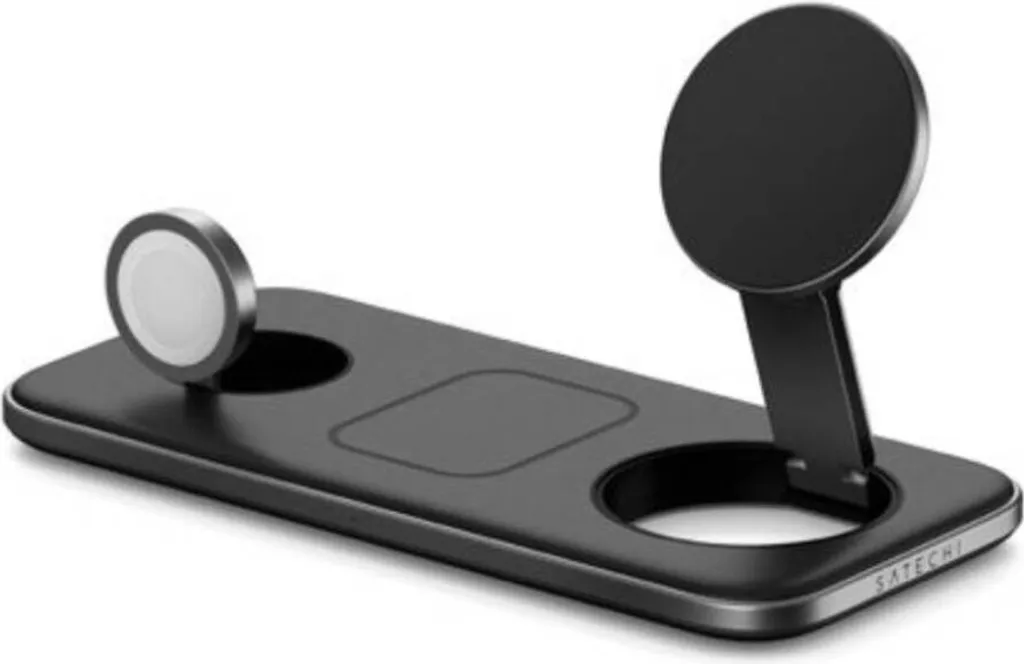 Satechi Qi2 Trio Station de Charge sans Fil 15W pour iPhone et Apple Watch