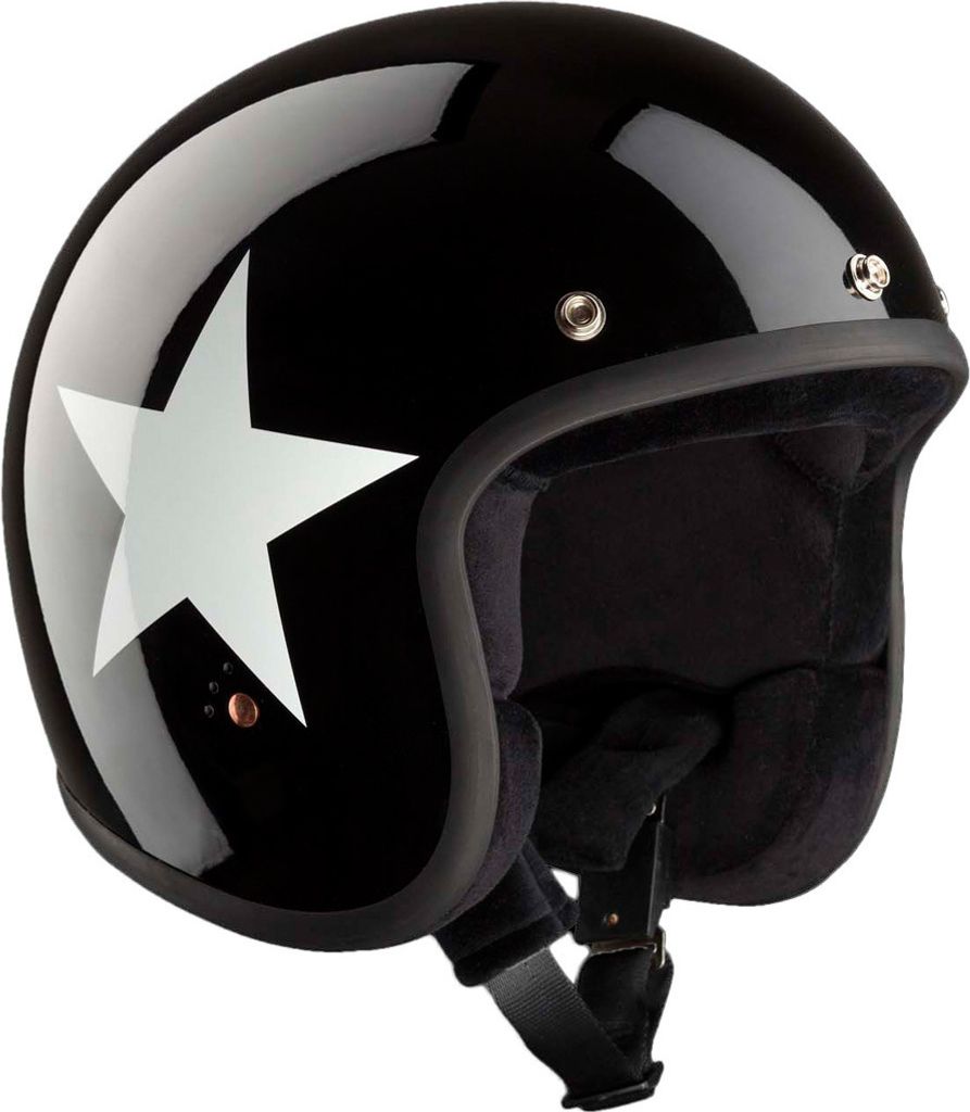 Bandit ECE Jet Star Jethelm, weiß/schwarz, S (55/56)