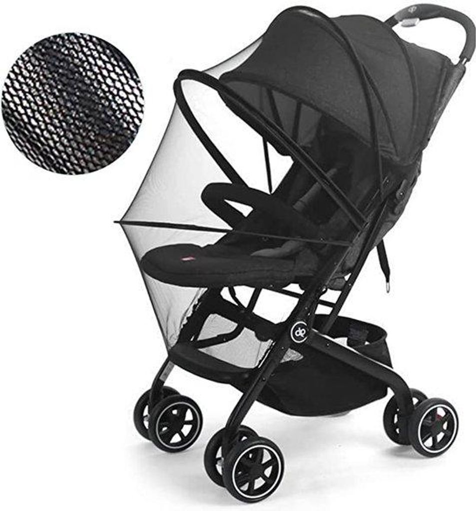 Reisebettklamboe für Babys, Insektenschutz, Mückennetz, weiß, klein
