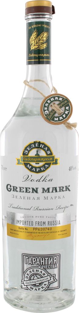 Vodka Green Mark Traditional 0,7L Produktbild 1