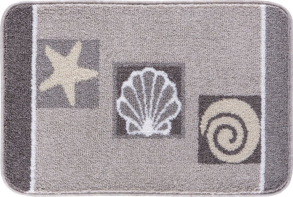 Grund Badteppich Aquatica - Premium Design Badematte, Farbe:Taupe, Größe:60x90 cm