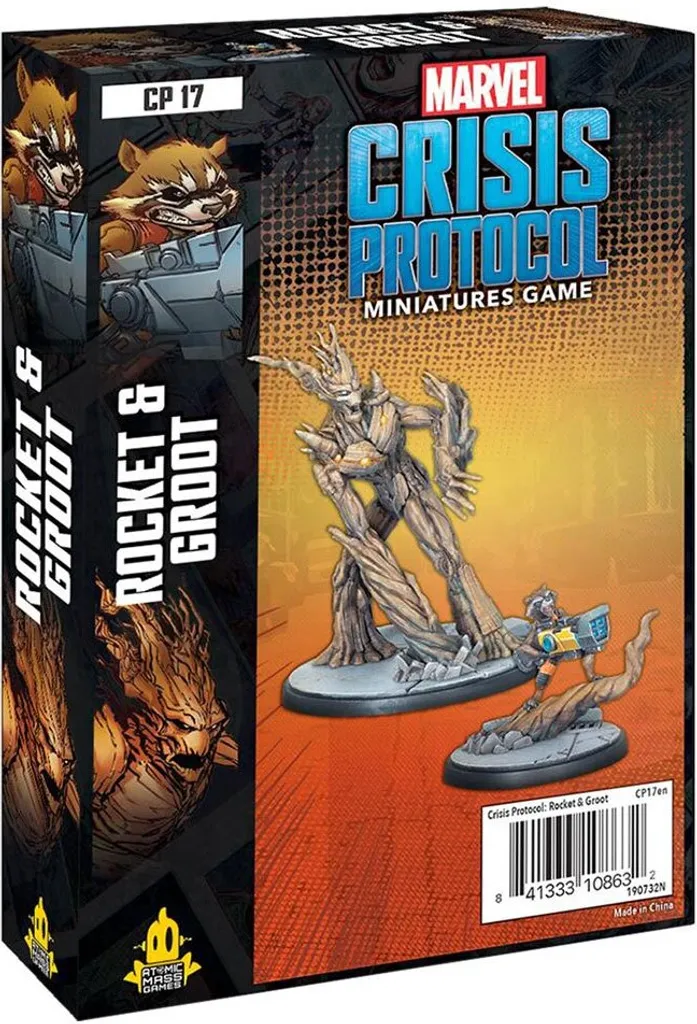 Marvel Crisis Protocol Rocket et Groot pack d'extension de figurines