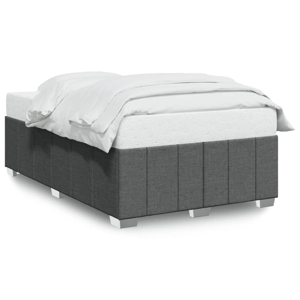 Bettgestell ohne Matratze Dunkelgrau 120x200 cm Stoff Produktbild 