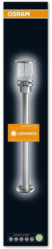 Osram LED Endura Classic Post Gartenpylone Leuchte, fuerAussenanwendungen, Sockel E27, Höhe: 80 cm