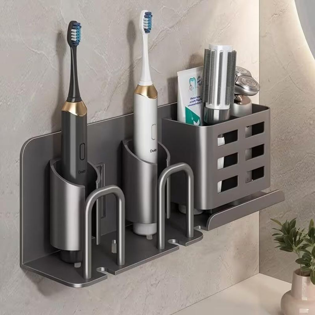 Organisateur de salle de bain à fixation murale - Support Image du produit 