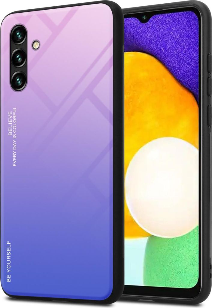 Cadorabo Hülle für Samsung Galaxy A13 5G Schutz Hülle in Schwarz Handyhülle TPU Etui Cover Case Tempered Glas