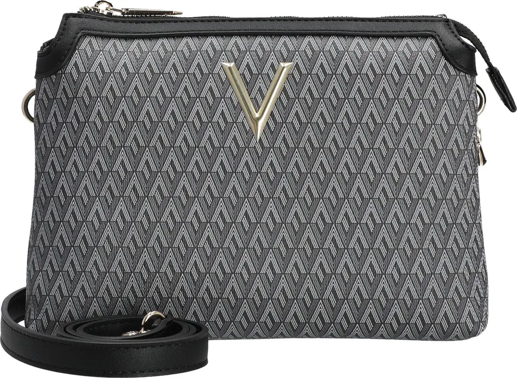 Valentino Bags Queen Re Sac Bandoulière Noir et Multicolore Elégant