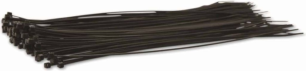 KSS Kabelbinder-Sortiment Polyamid 6.6, schwarz, 250x2,5, UV-beständig, 100 Stück