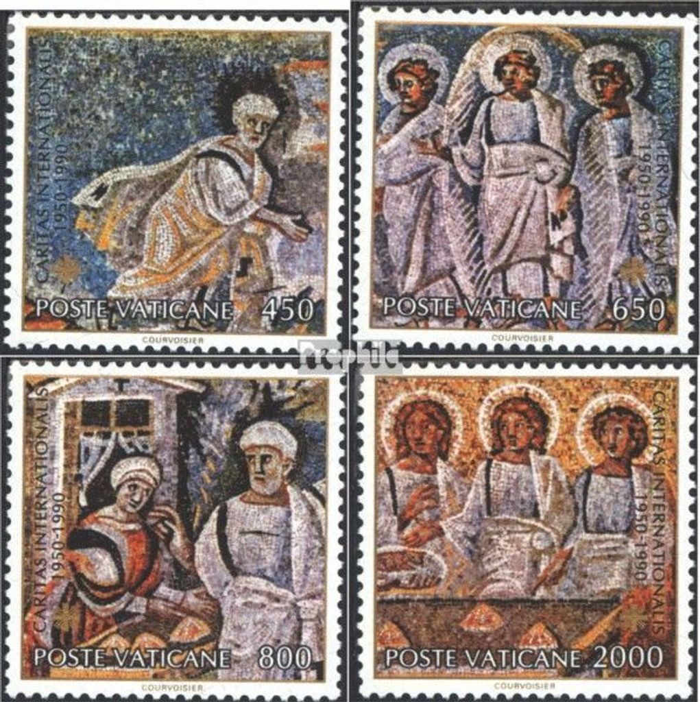 Briefmarken Vatikanstadt 1990 Mi 1002-1005 (kompl.Ausgabe) gestempelt 40 Jahre Caritas