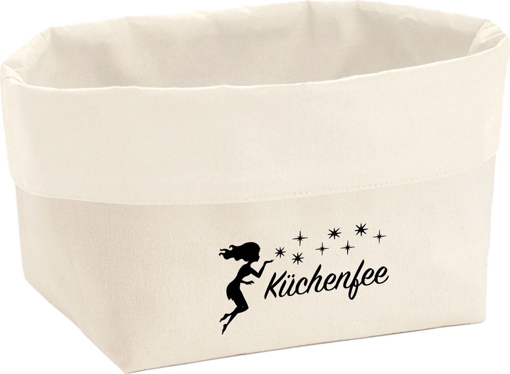 Huuraa Organizer Küchenfee Sternenstaub 3 Liter Medium Canvas Baumwolle Utensilo Geschenkidee