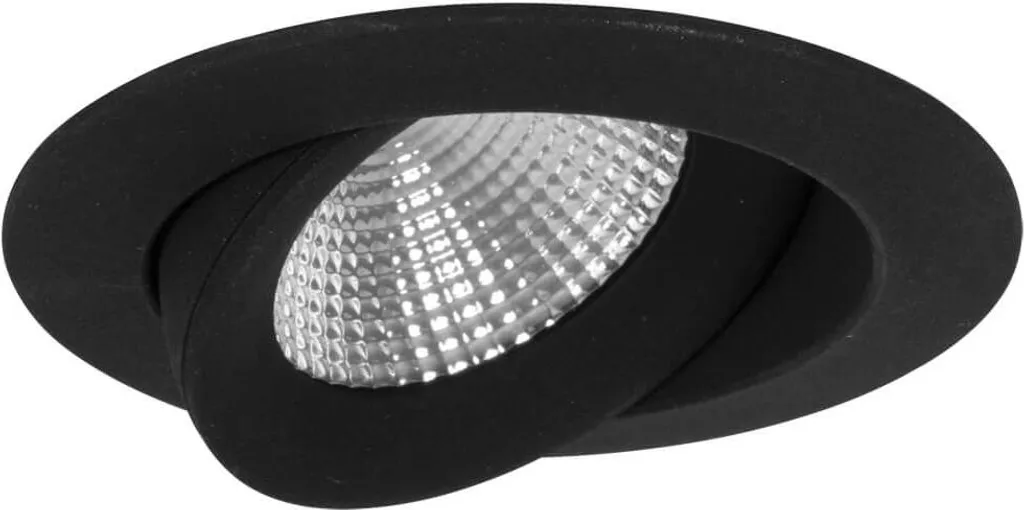 Spot LED Encastrable Noir 3000K Projecteur de Plafond Fixe AA81219