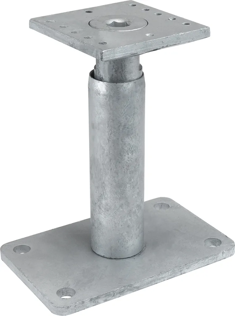 Support de poteau réglable 19-29 cm en acier galvanisé vendu à l'unité