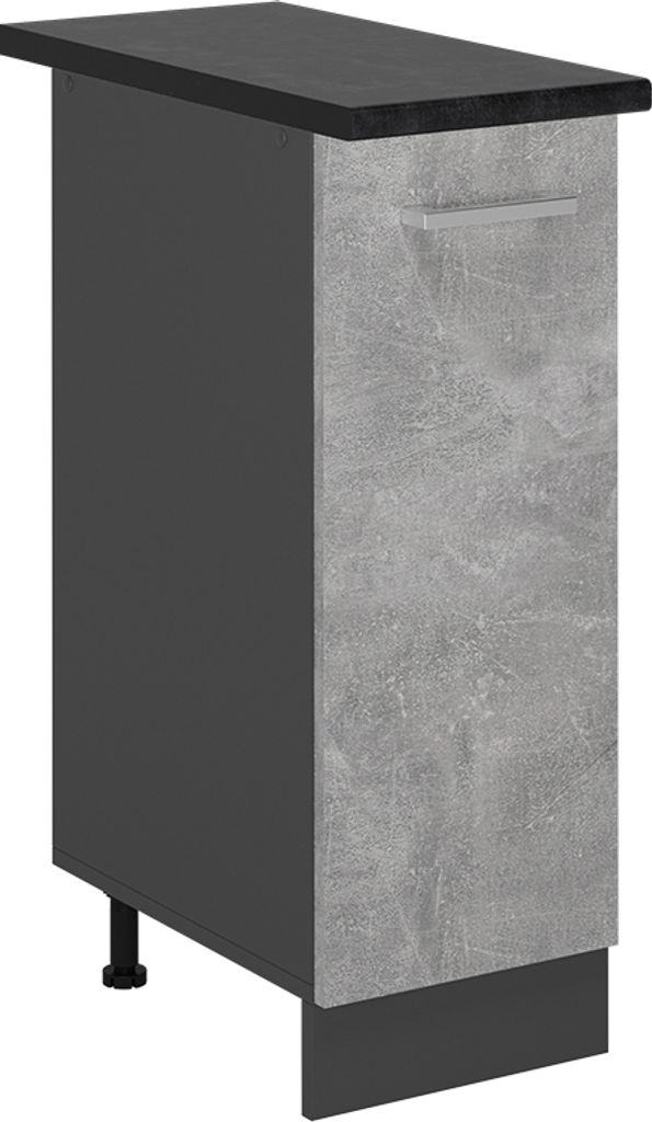 Apothekerschrank Vicco R-Line Beton 30 cm , AP Anthrazit, Model 53812