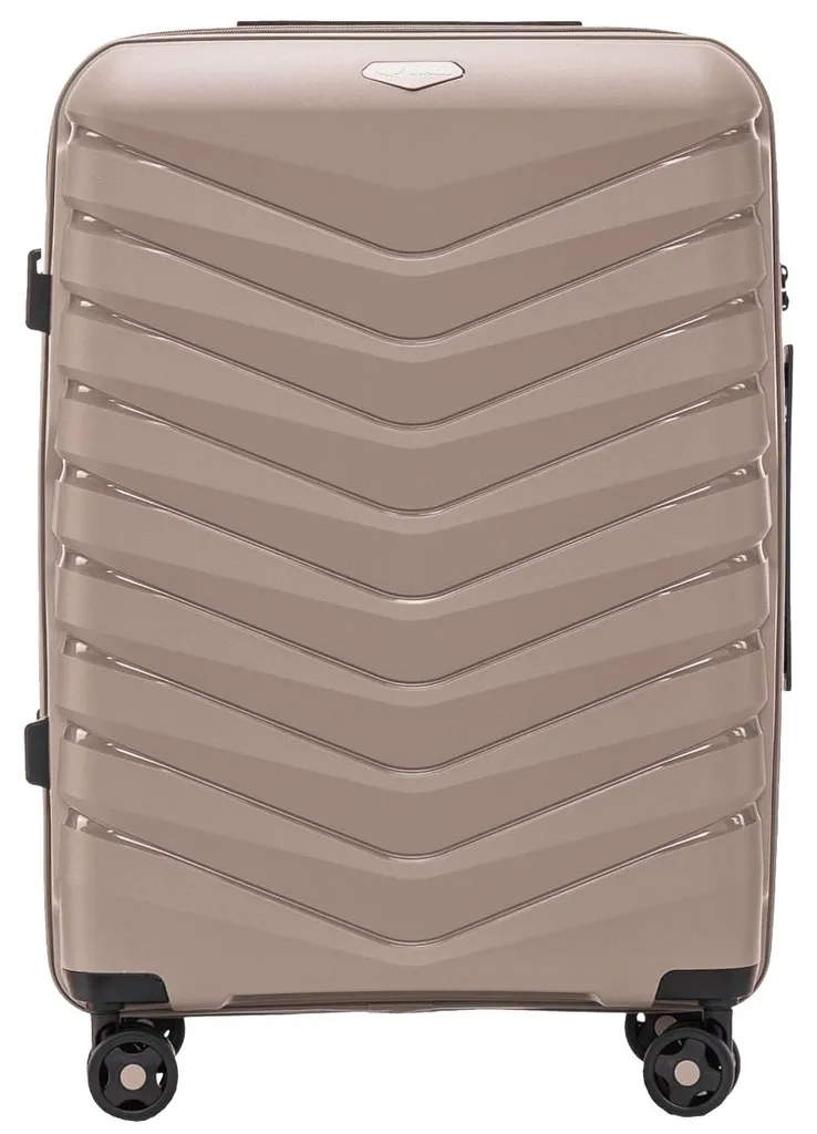Ensemble de valises en ABS beige résistant - Set de voyage rigide 3 pièces - 3