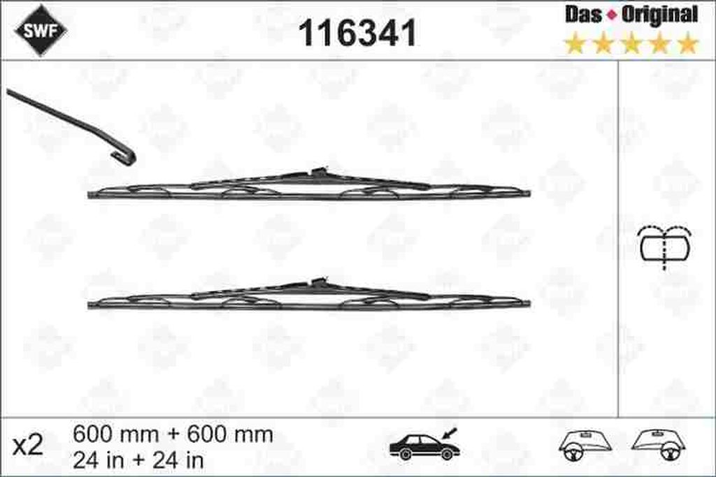 Balai d'essuie-glace SWF 116341 Image du produit 