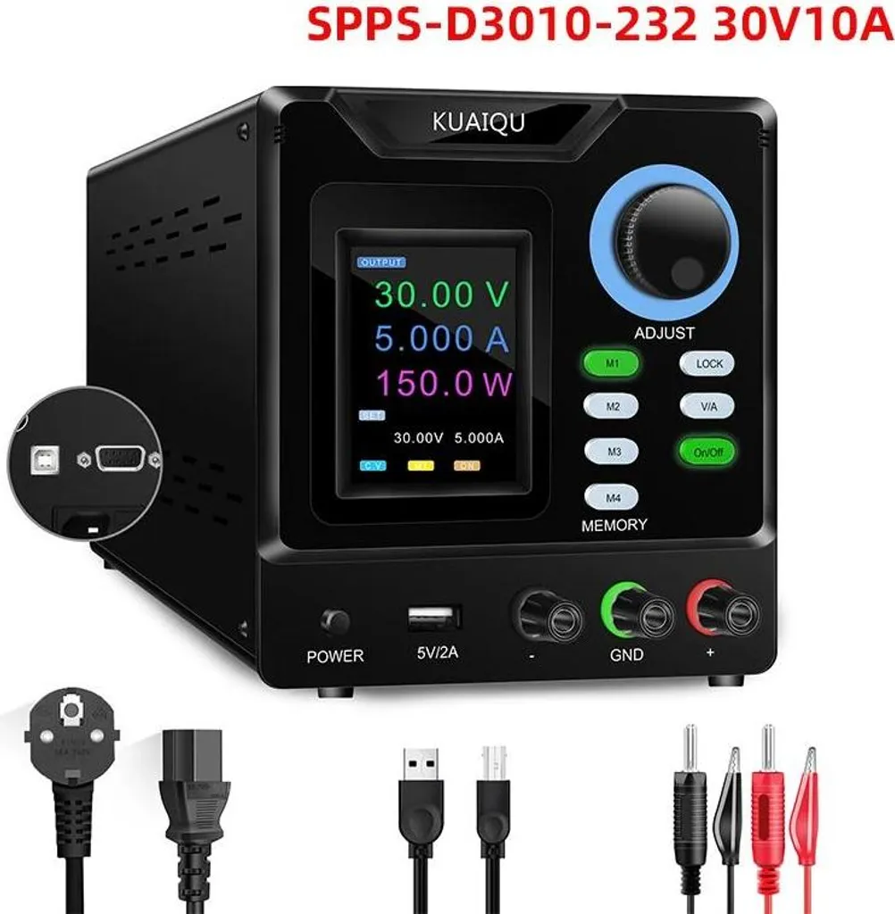 Alimentation CC pour Maintenance Électronique et Prototypage 30V 10A