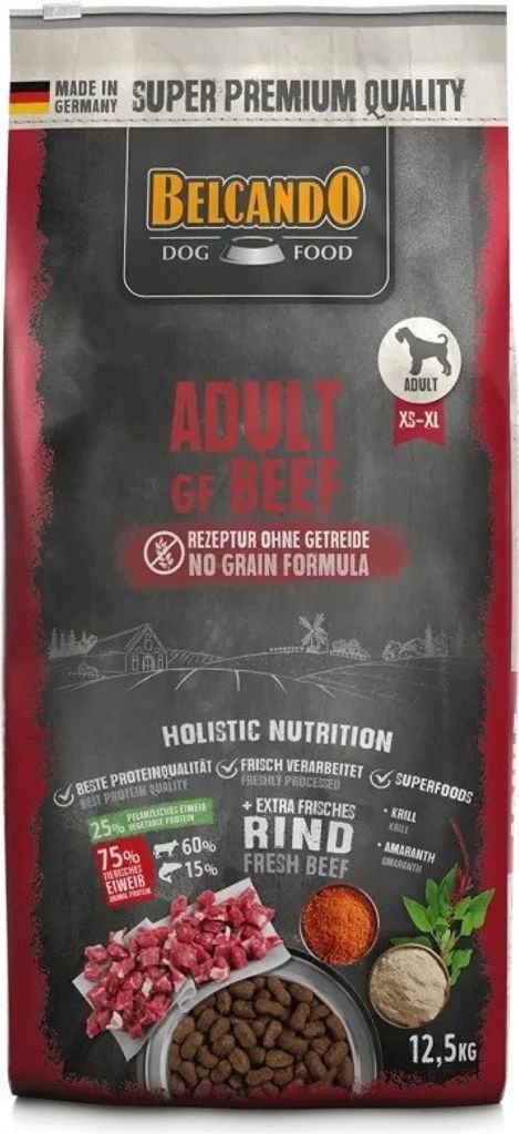 Belcando Adult GF Beef, Dospelý, Obrovský (> 45 kg), Obrázok produktu 