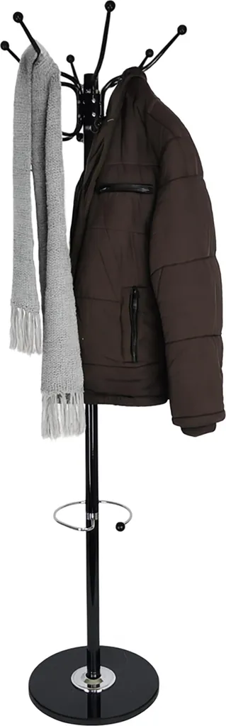 Vestiaire d'entrée avec porte-parapluies relaxdays - Portemanteau sur pied