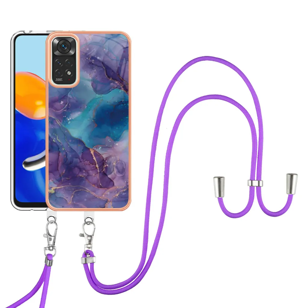 Case Redmi Note 11S Viola: Protezione TPU e Cordino Urban Style
