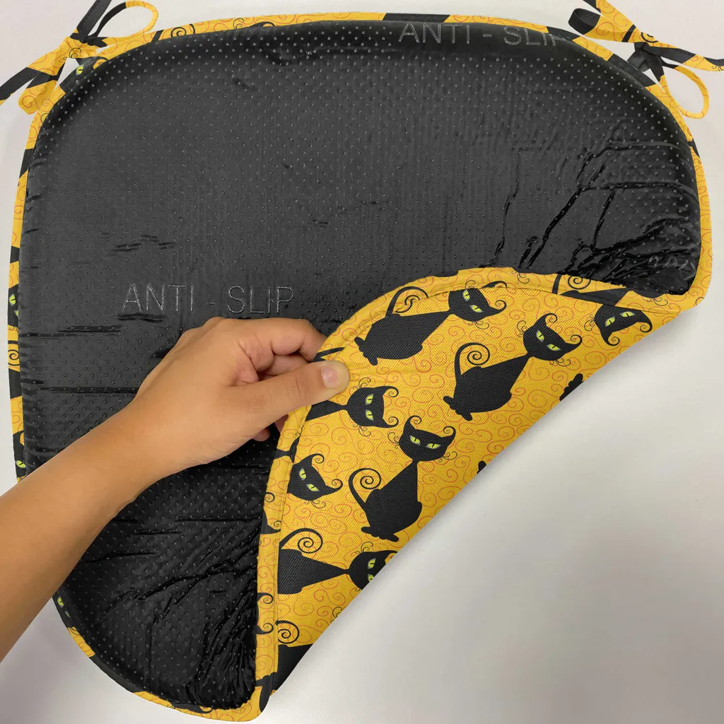 Galette de chaise antidérapante 40x40 cm lot de 4 facile à nettoyer - 2