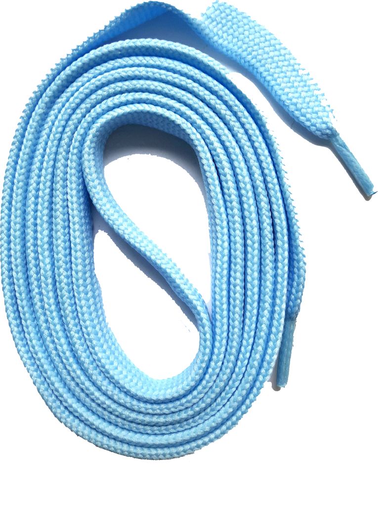 SNORS Schnürsenkel flach - HELLBLAU - 6mm - 75cm Produktbild 