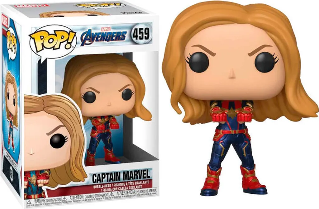Avengers Captain Marvel 459 Funko Pop Figurine en vinyle de collection