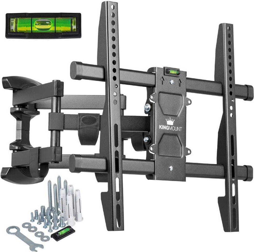 King Mount TV Wandhalterung KG-1001 | 32" - 60" | Vesa 100x100 - 400x400 | 40 kg | Schwarz