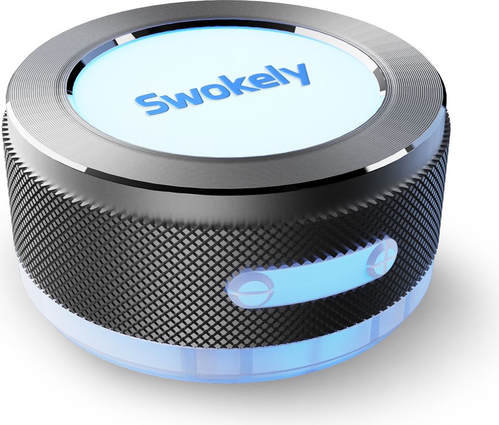 Swokely Knochenleitungs-Kabelloser Lautsprecher, tragbare und kompakte Mini-Soundbox, Stereo-Bass-Sound-Lautsprecher, BT-Lautsprecher, bunte Lichte...