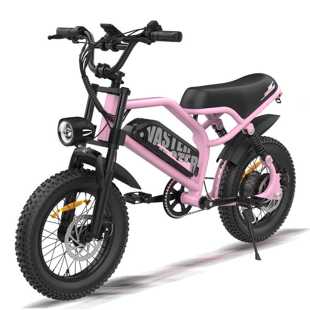 A13 E-Bike MTB Fatbike Rosa 16 Zoll,Kompaktes Produktbild 