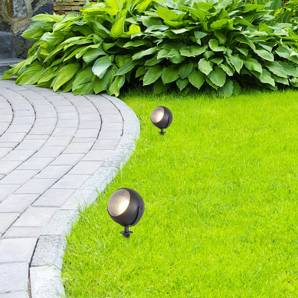 Luce Esterna Derby Nera: Paletto da Giardino Design IP44 31cm