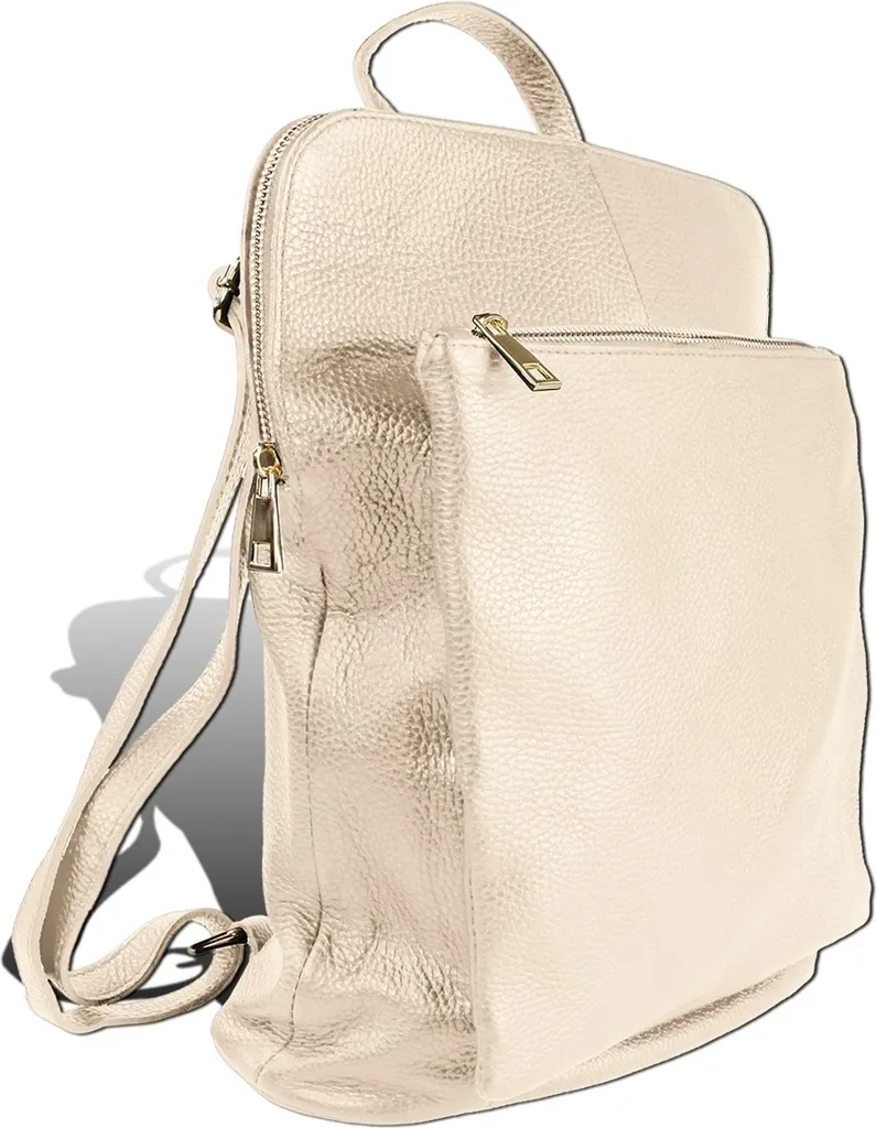 Zaino City Beige Toscanto Pelle D2ORTM103RI | Qualità Artigianale Vera