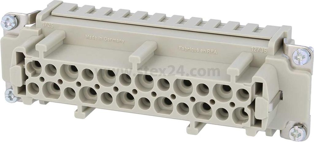 HARTING Han 24E Buchseneinsatz (F) Crimpanschluss, 24-polig+PE 500V, 16A - 1 Stück