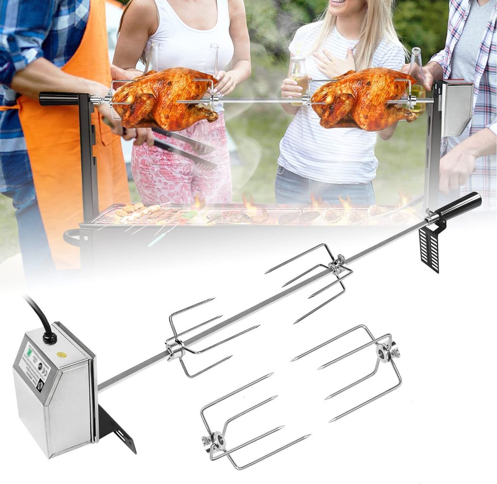 YARDIN Sada grilovacích špízů s motorem 107cm otočný špíz, Obrázek produktu 1