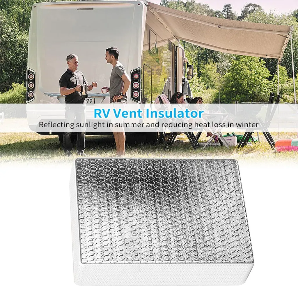Coussin isolant pour lanterneau de camping-car avec surface thermique alu