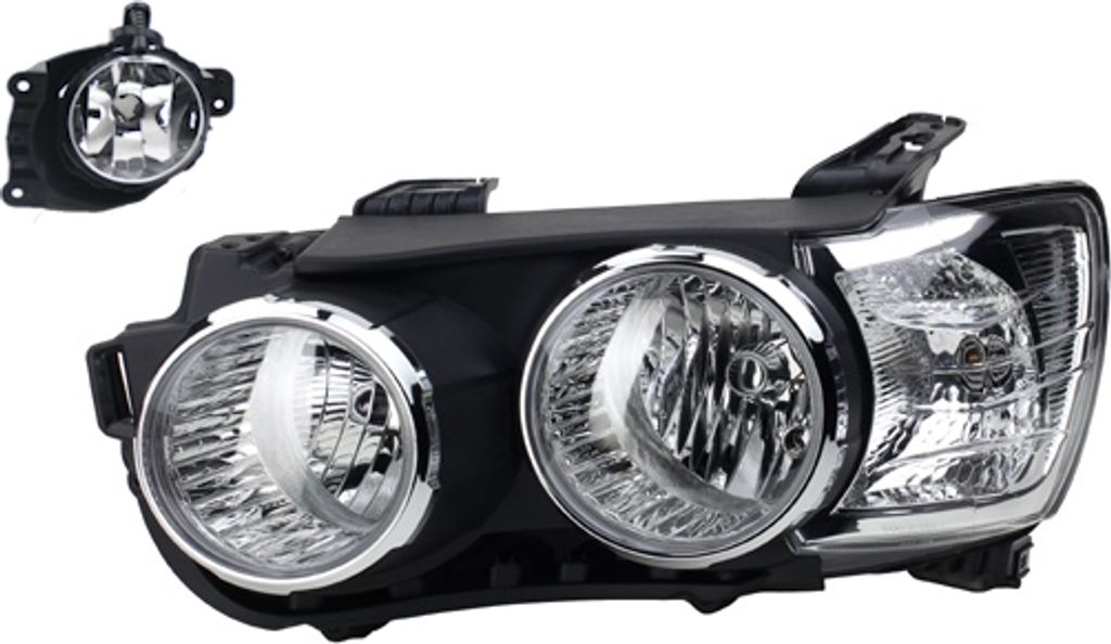 Johns, Scheinwerfer Halogen passend für Chevrolet Aveo 11 03/2011- H7 H1 Li. + Nebelsc. 96831091 96830991