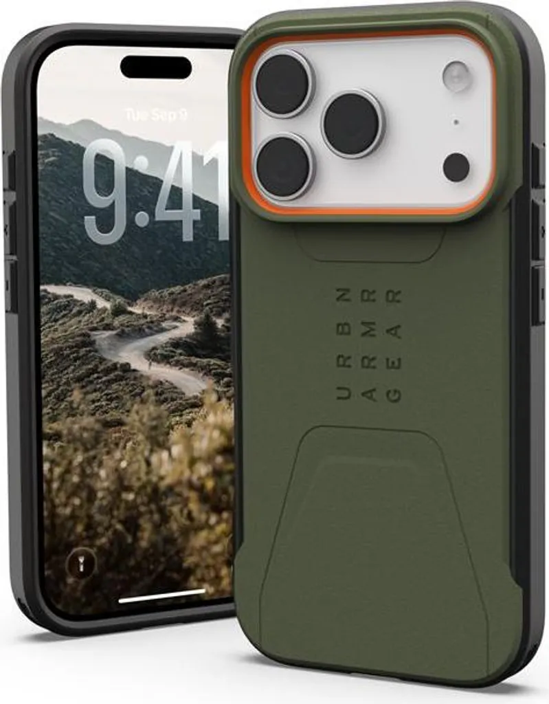 UAG Civilian iPhone 17 Pro Case MagSafe - Olive Orange Rugged Edition