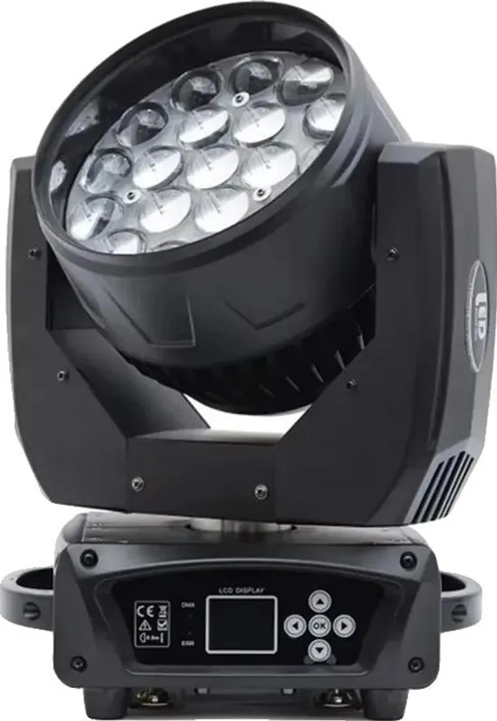 Projecteur lyre LED Wash et Zoom DMX512 - Éclairage de soirée pro 220V