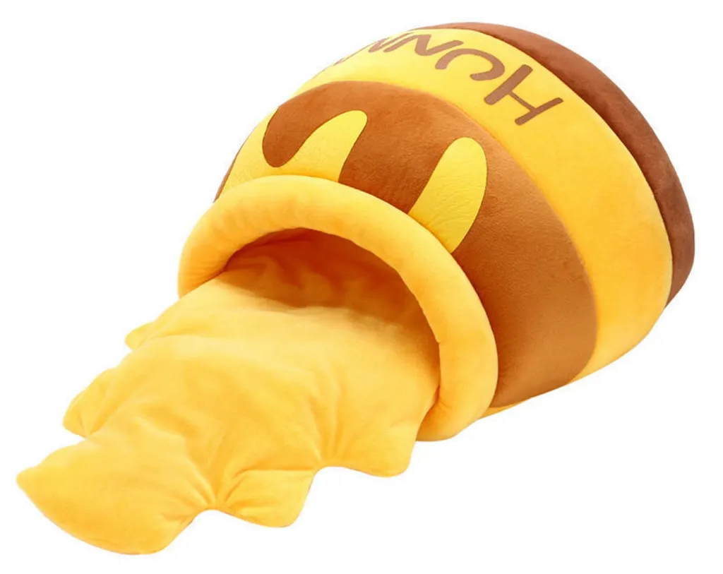Maison pour chat chaude et amovible, dôme pot de miel moelleux 40cm