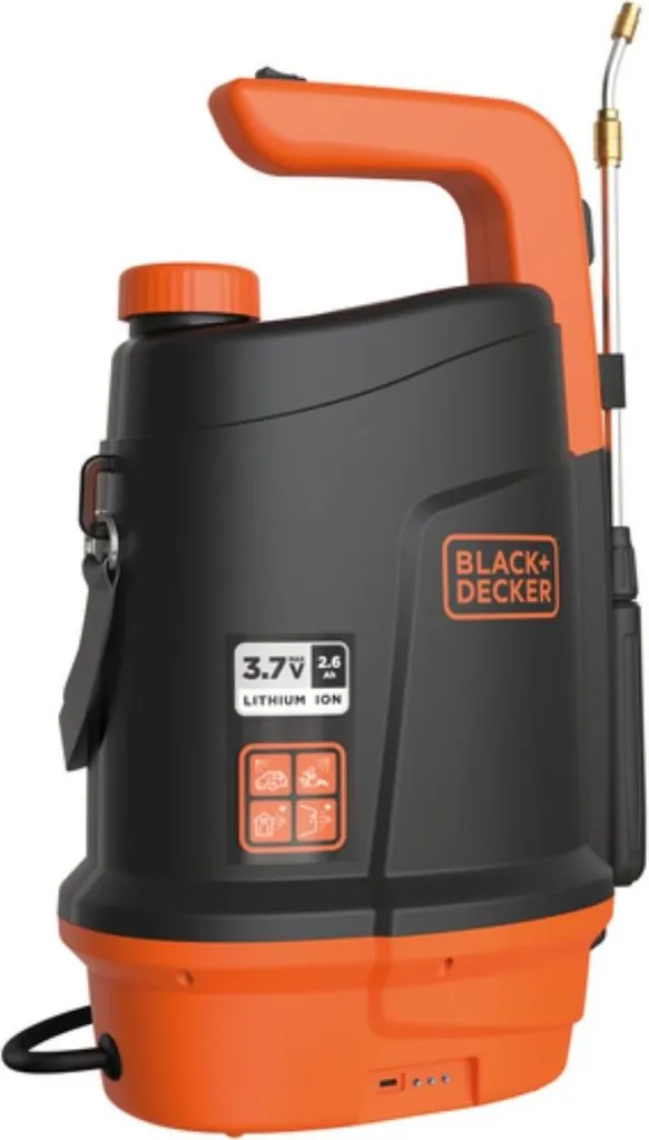 Pulvérisateur Jardin Végétaux Électrique Black+Decker 5L Batterie Lithium