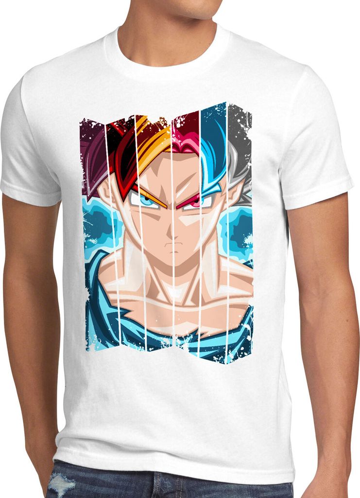 style3 Sajajin Evolution Herren T-Shirt god modus evolution saiyajin dragon