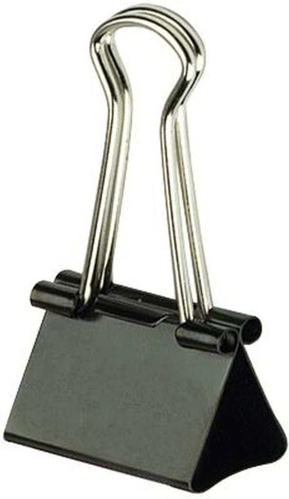 Foldbackklammer 32 mm, schwarz, 12 Stück Produktbild 