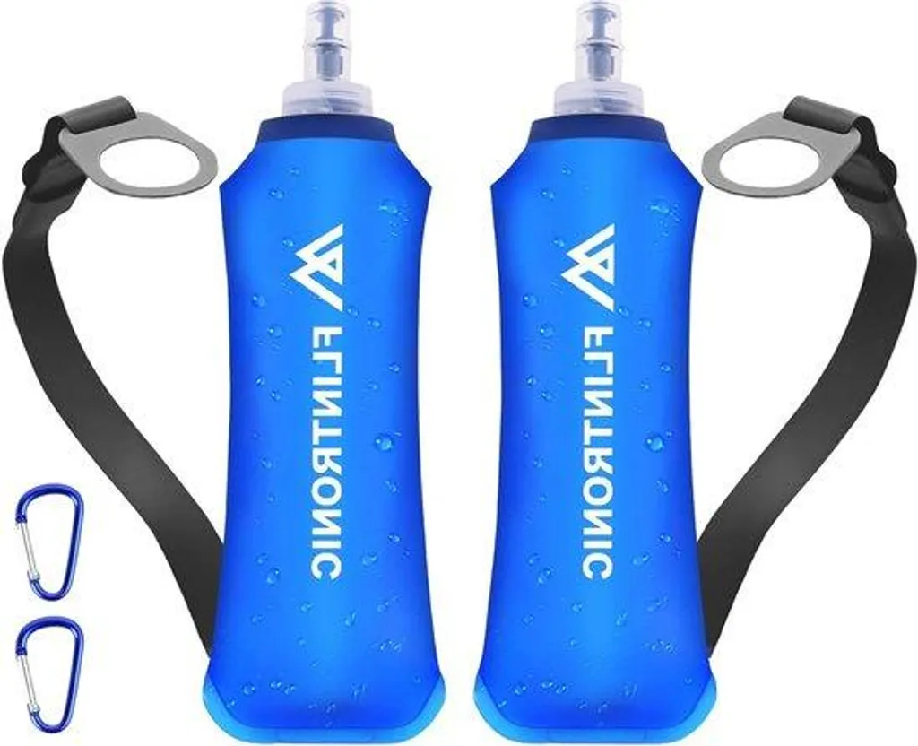 Gourde pliable TPU 500ml sans BPA ultra légère pour sac de voyage