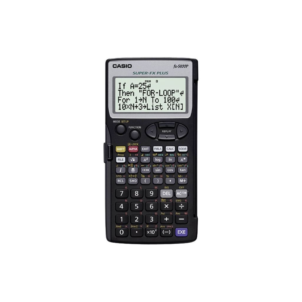 Casio FX-5800P, LR03, 150 g, 81.5 x 163 x 15.1 mm