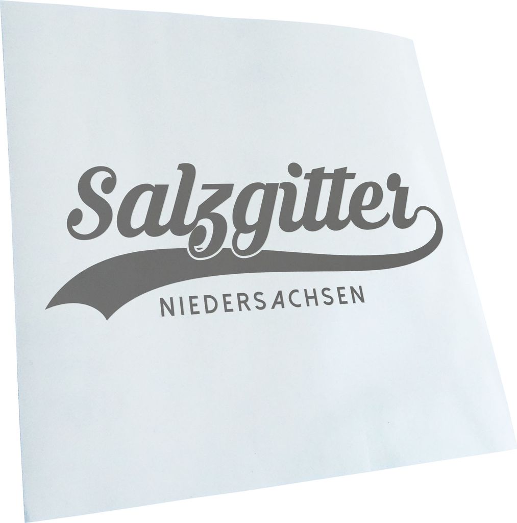 Kiwistar - Autoaufkleber - Salzgitter Niedersachsen - Schwarz - 20x7cm - Aufkleber für Auto, Laptop, Fahrrad, LKW, Motorrad mehrfarbig JDM Decal R...