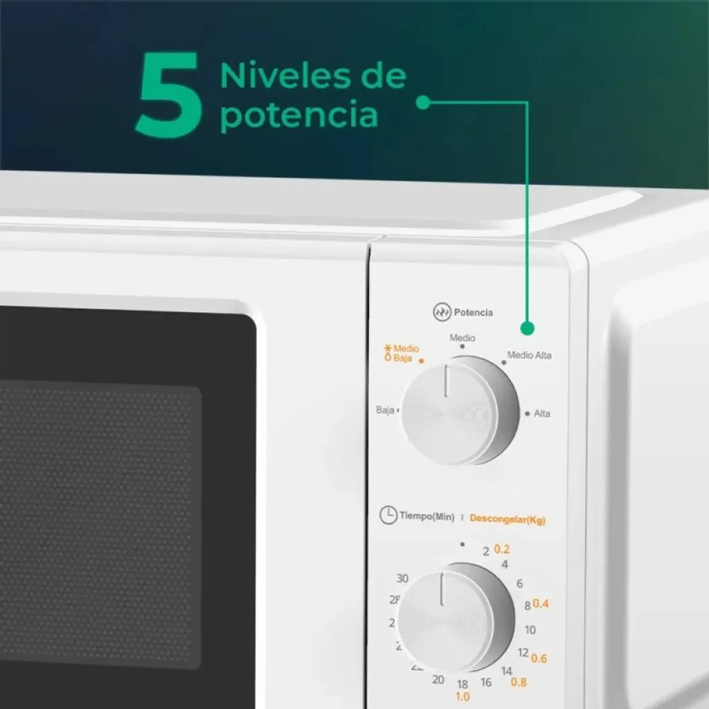 Four micro-ondes blanc 19 litres Svan SMW19700 compact et performant